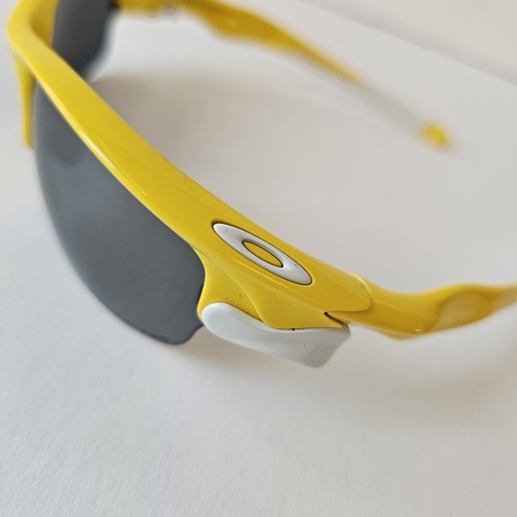 Oakley Fast Jacket  Sunglasses Lemon peel polarized black extra brown lens case - Picture 4 of 16